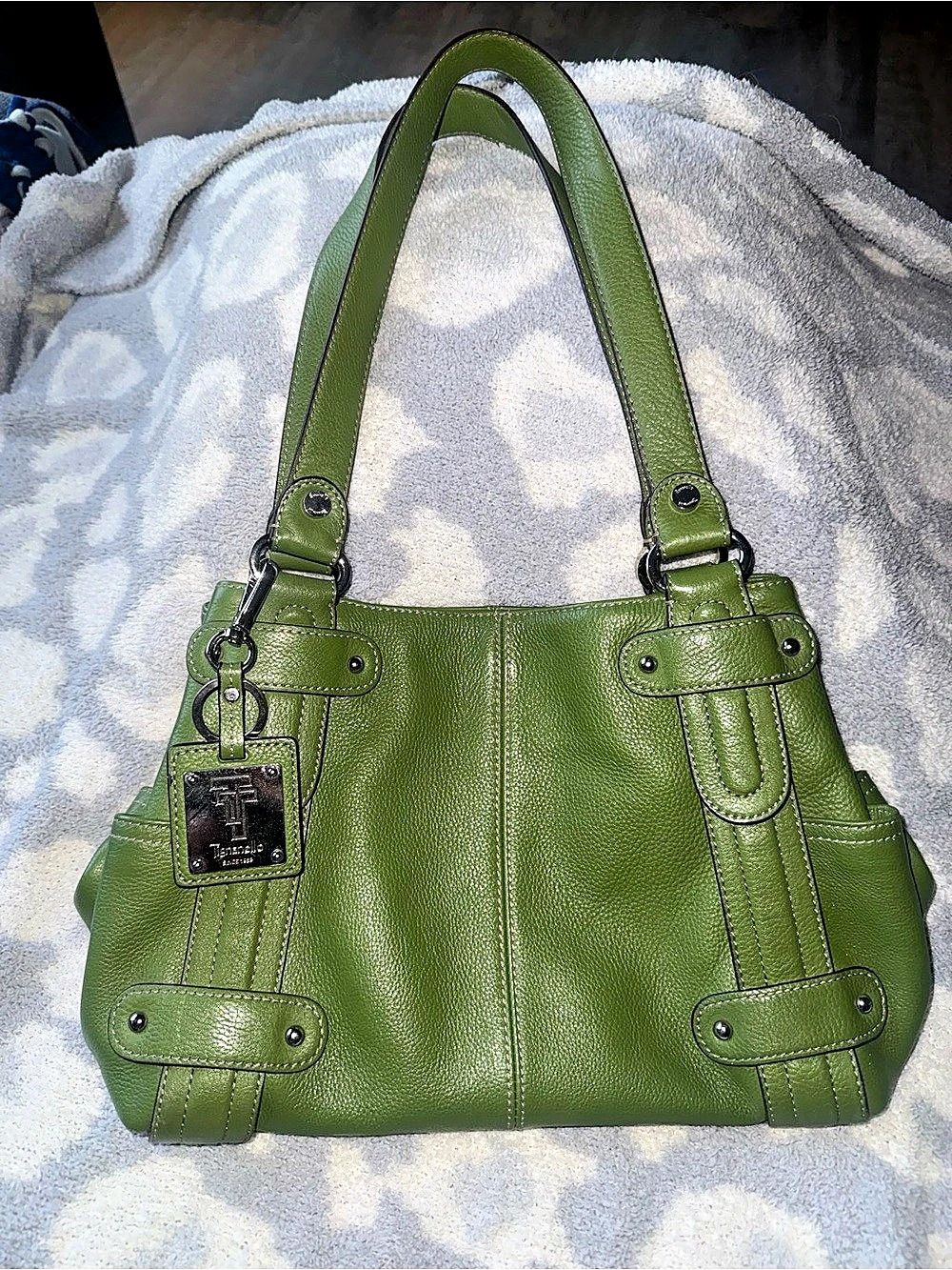 Tignanello Green Shoulder Bag